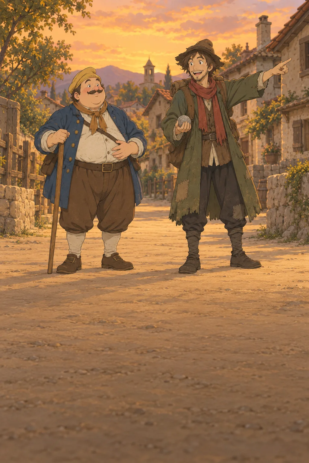 Two Hungry Travelers illustration