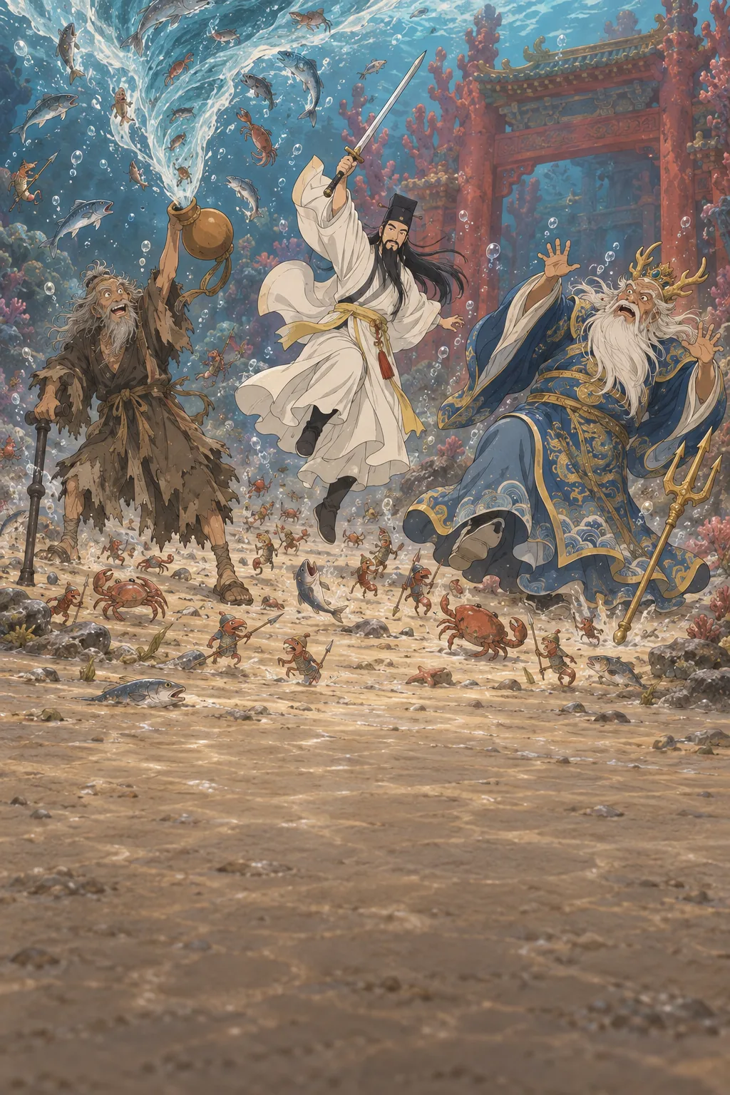 The Battle of Treasures illustration