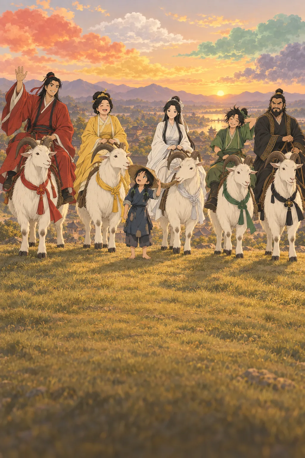 Five Goats from the Sky illustration