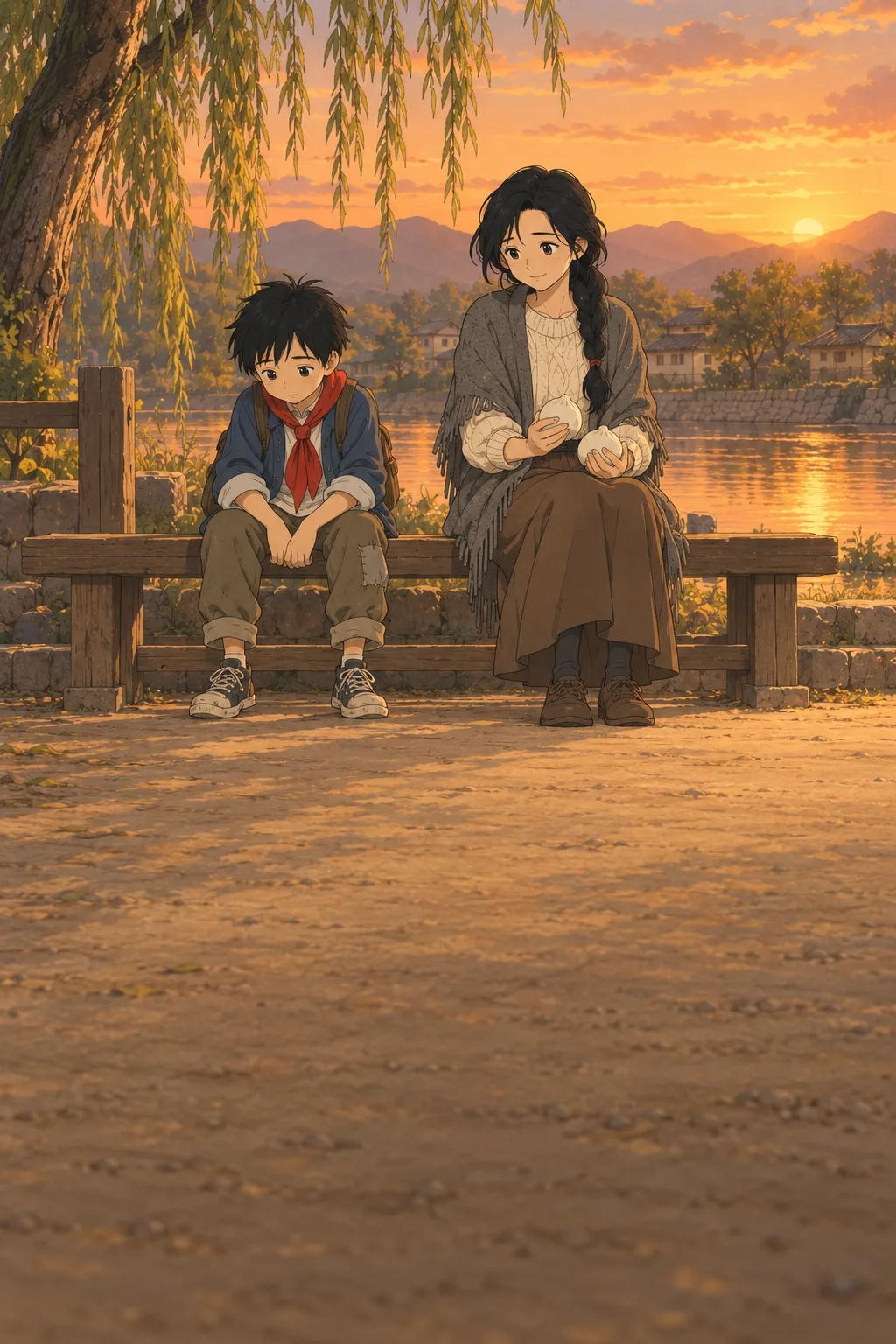 The River Bench illustration