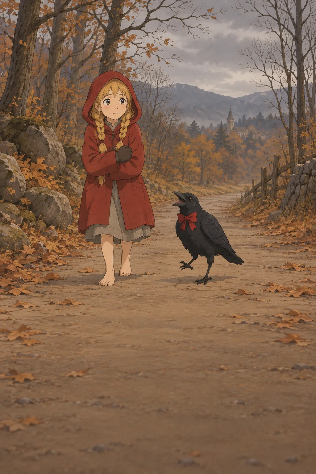 The Crow and the Palace illustration