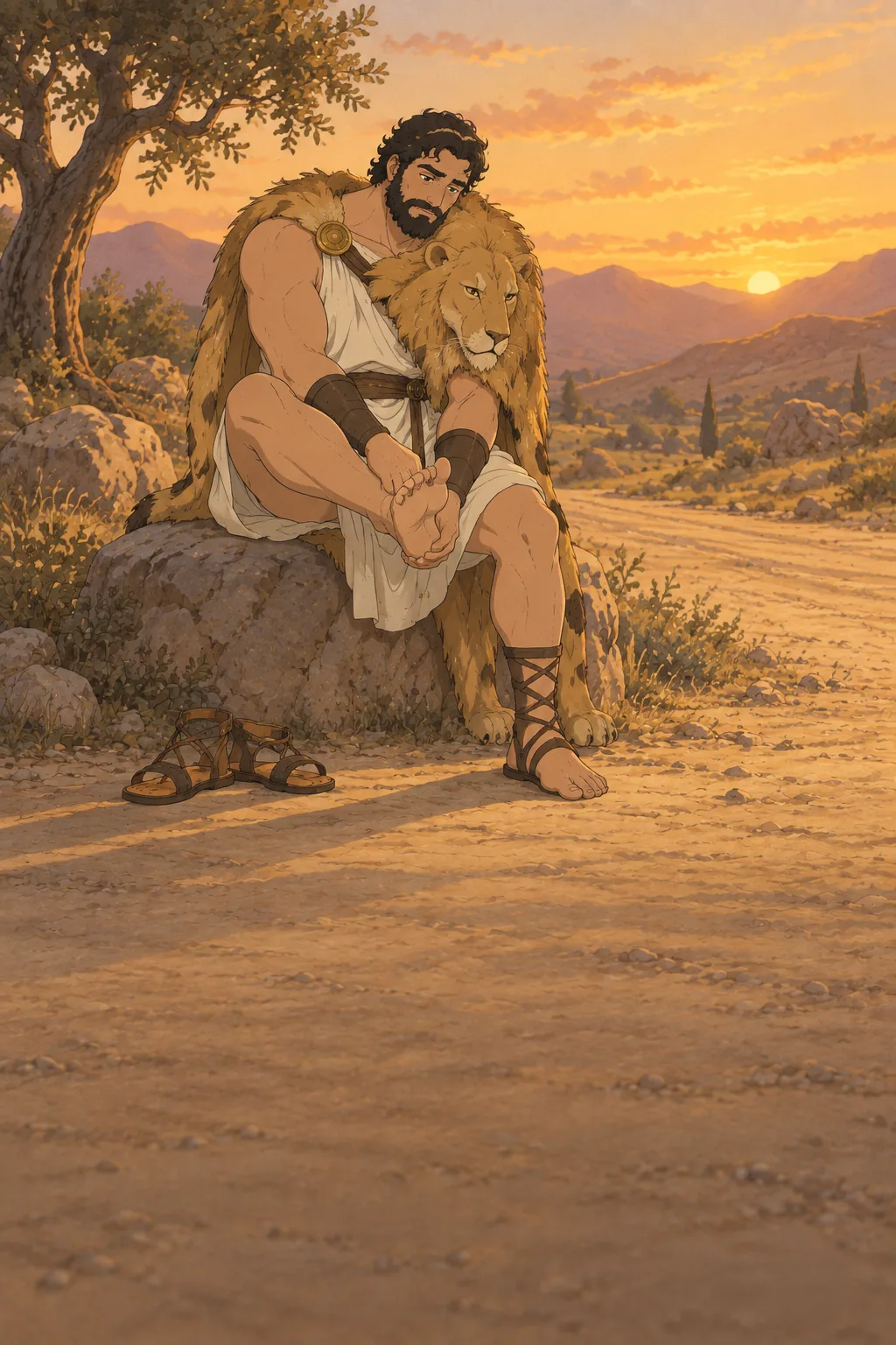 The Golden Apples and the Sky illustration