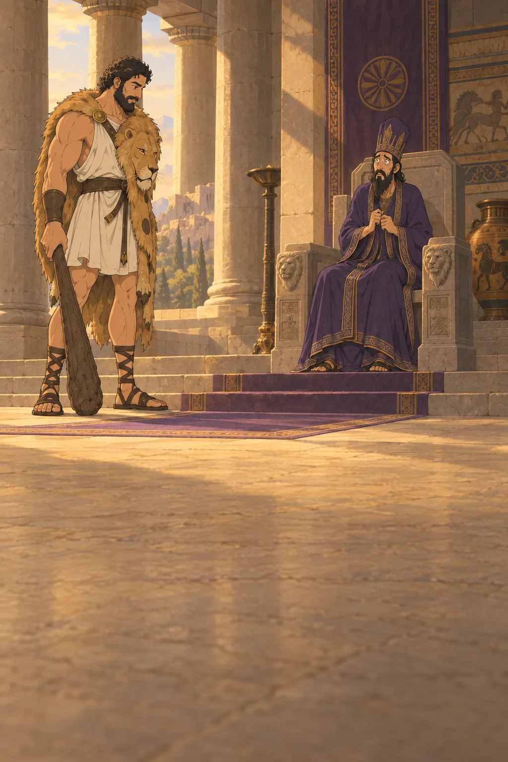 The Lion of Nemea illustration