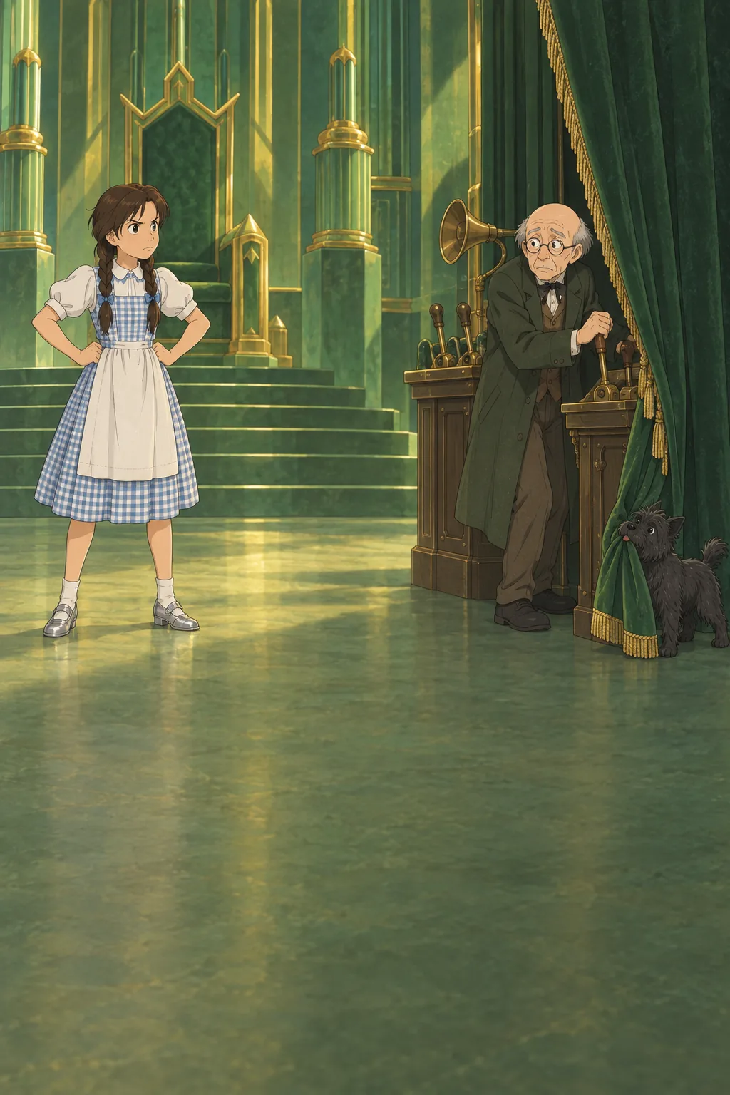 Behind the Curtain illustration