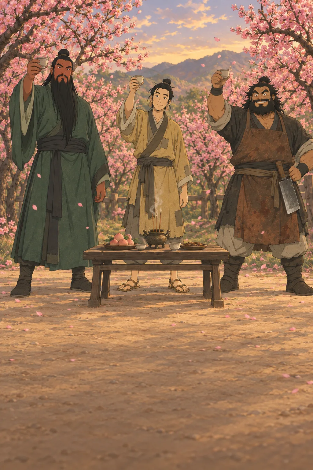 Under the Peach Trees illustration