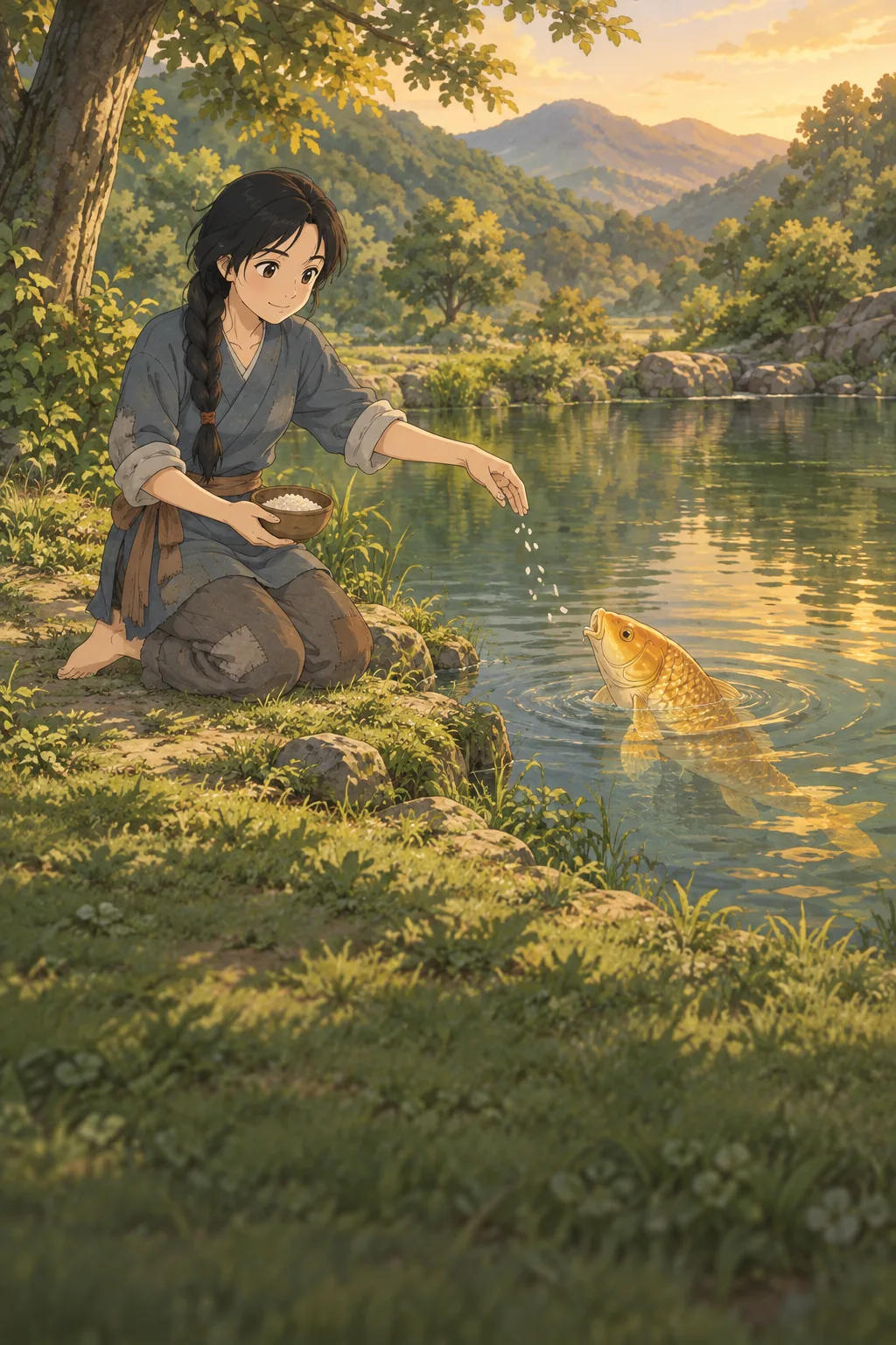 The Fish in the Pond illustration