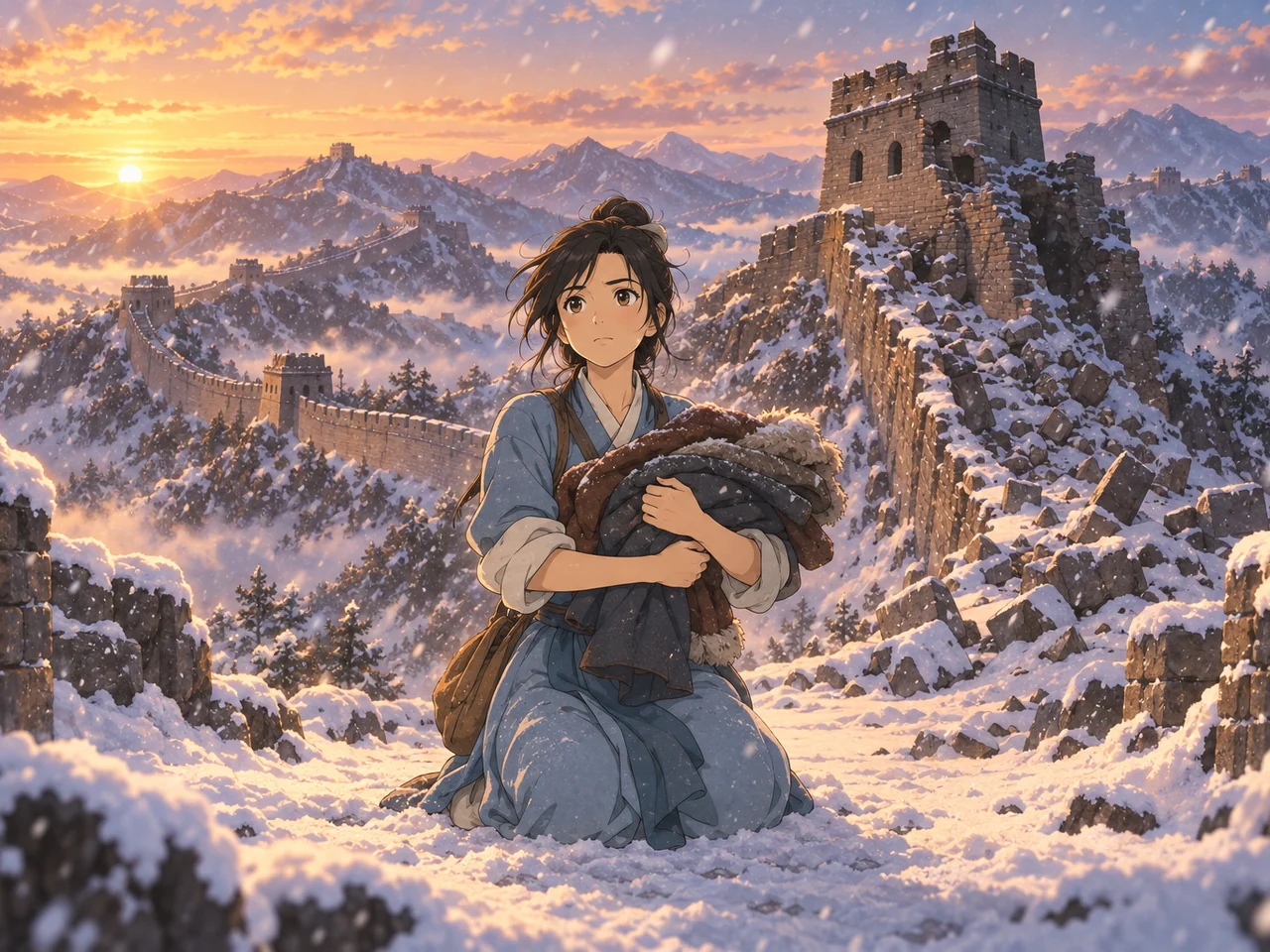 Lady Meng Jiang illustration