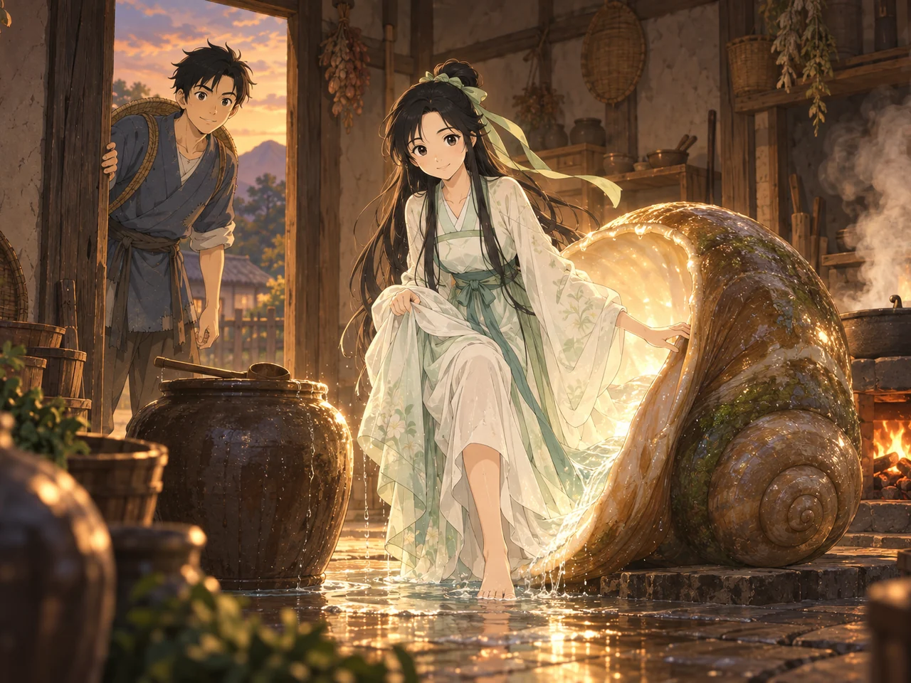 The River Snail Girl illustration