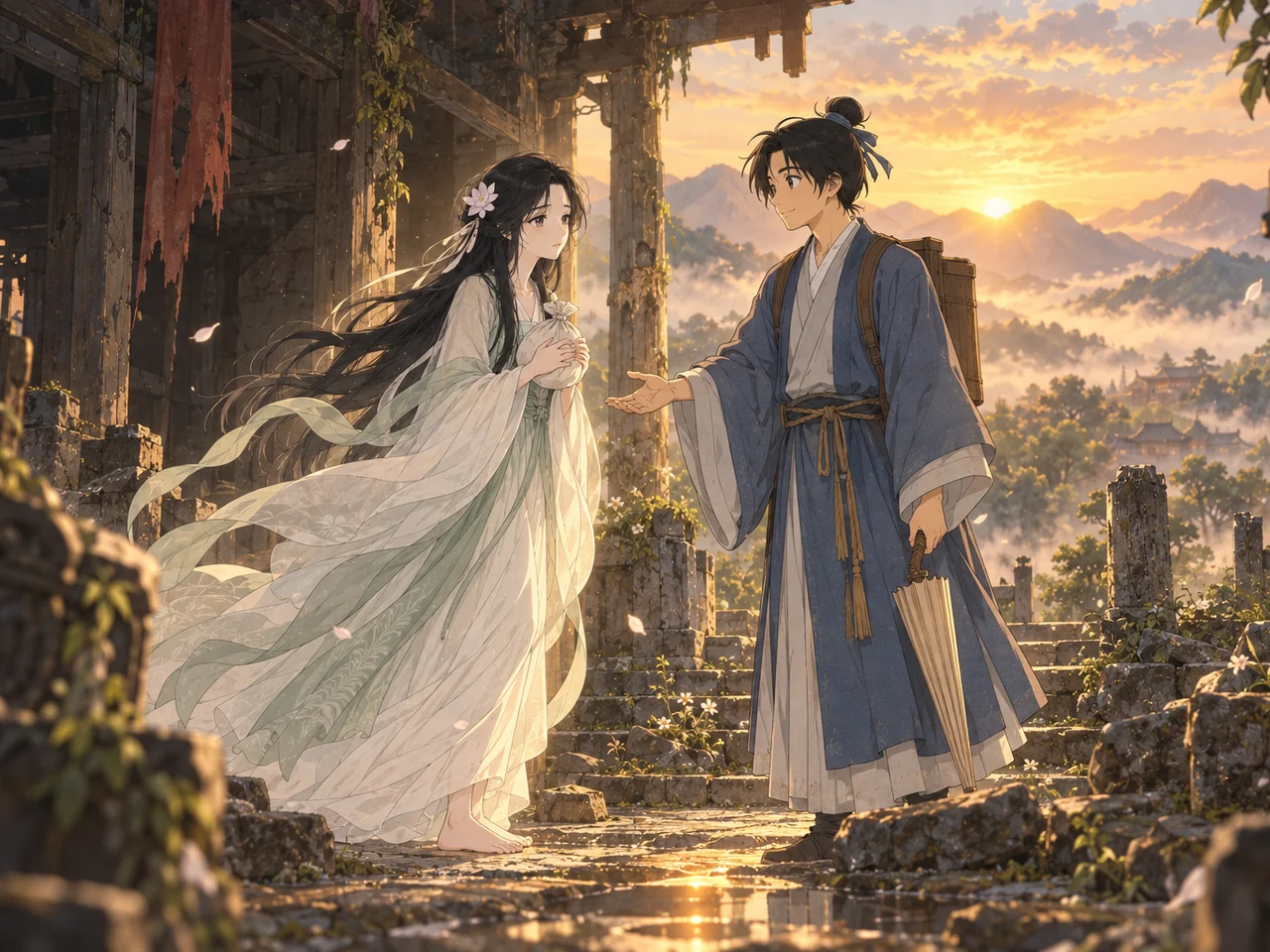 A Chinese Ghost Story: Nie Xiaoqian illustration