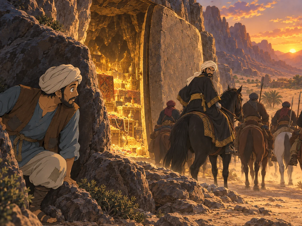 Ali Baba and the Forty Thieves illustration
