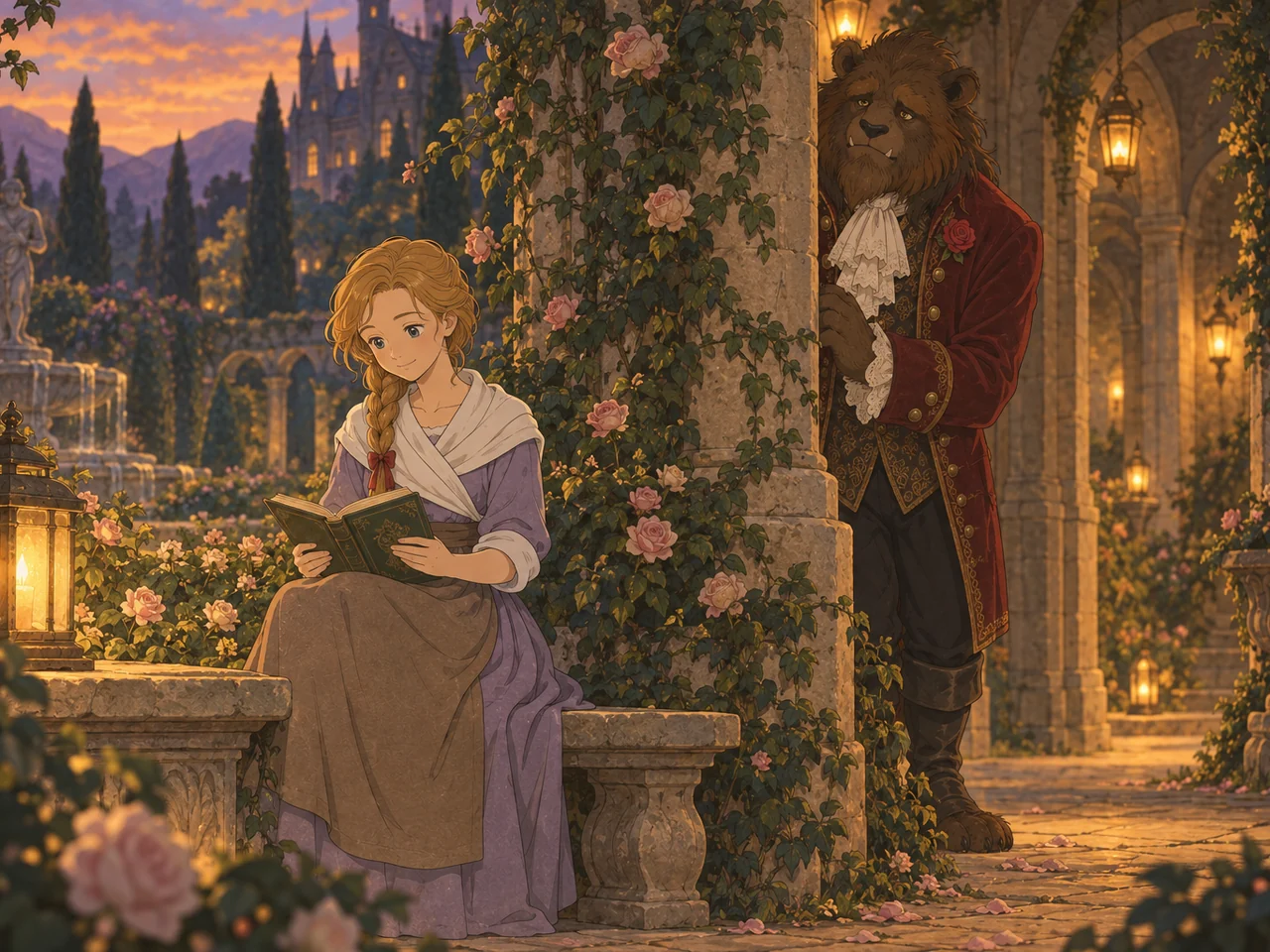 Beauty and the Beast illustration