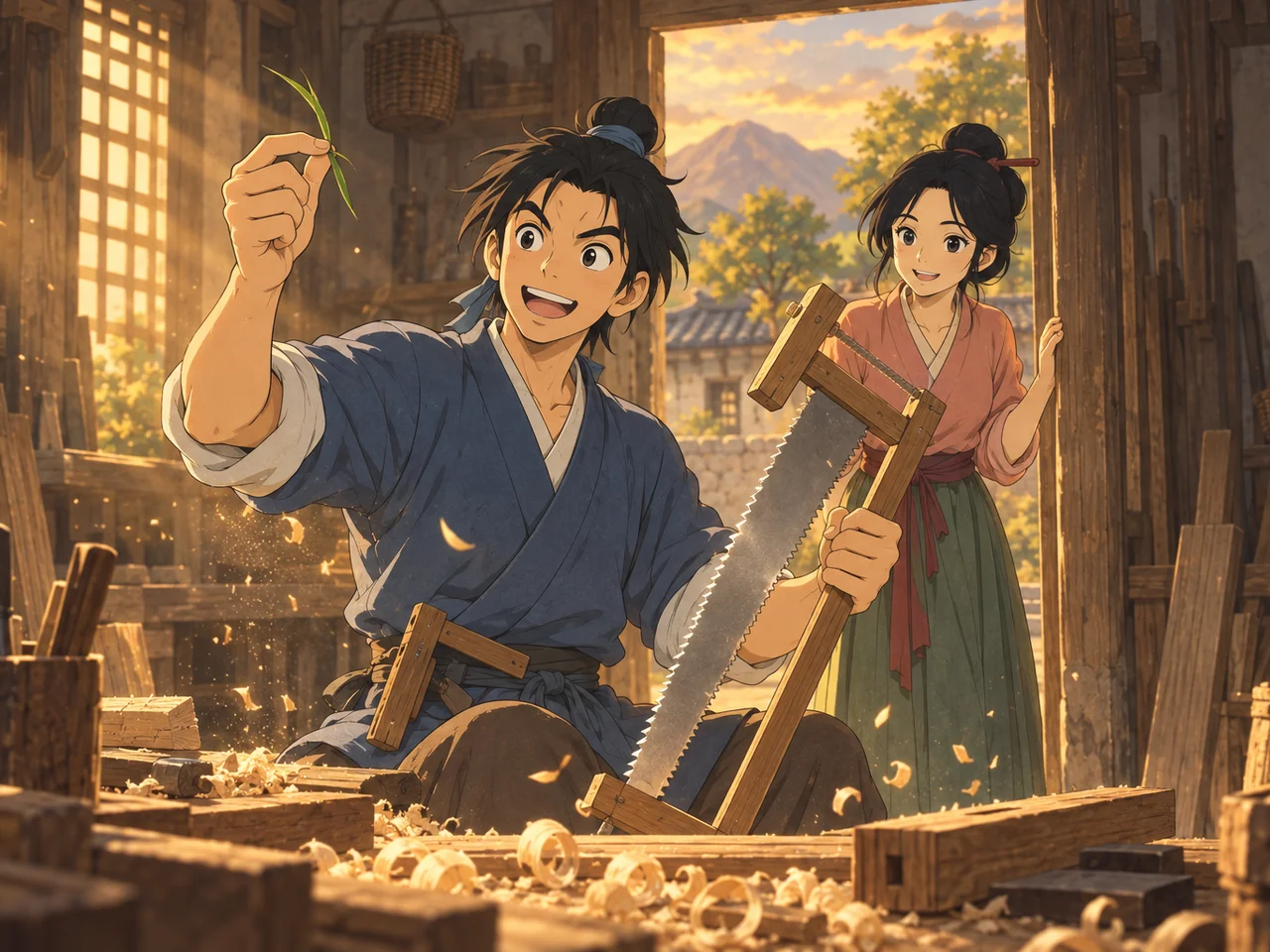 Lu Ban the Master Builder illustration