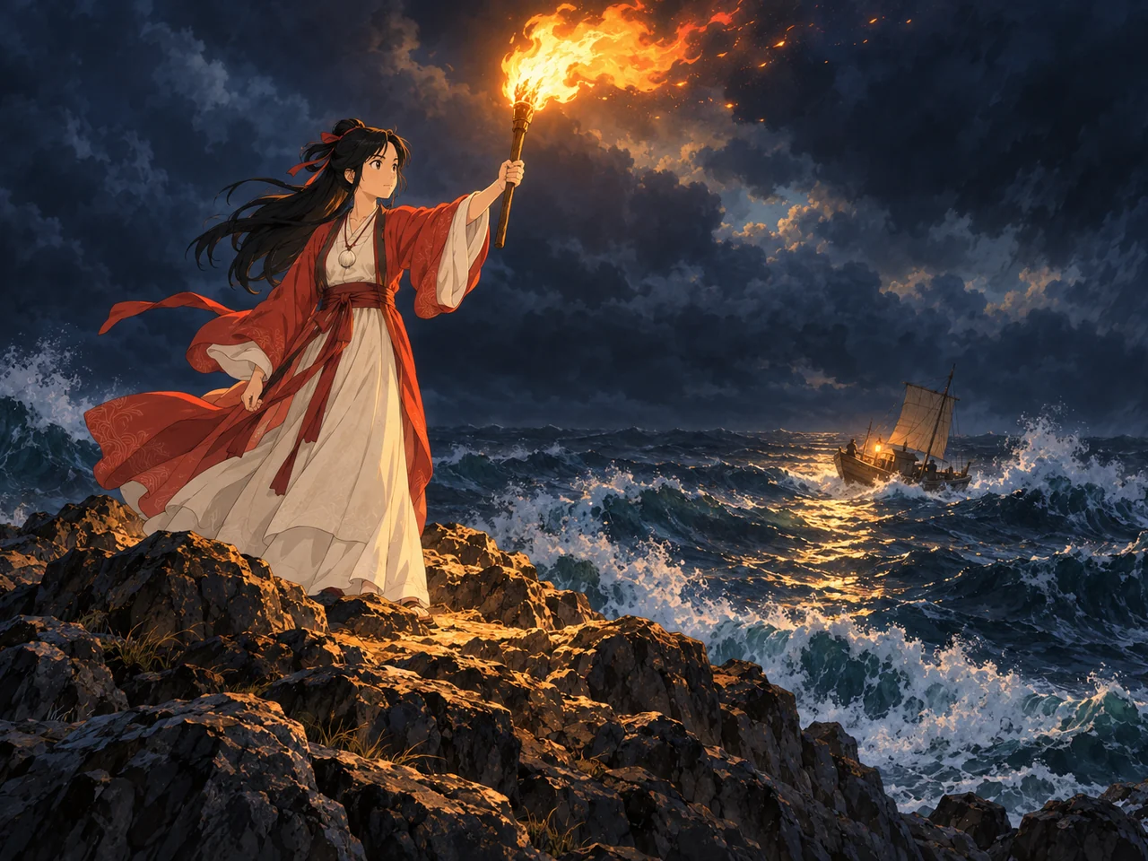 Mazu, Goddess of the Sea illustration
