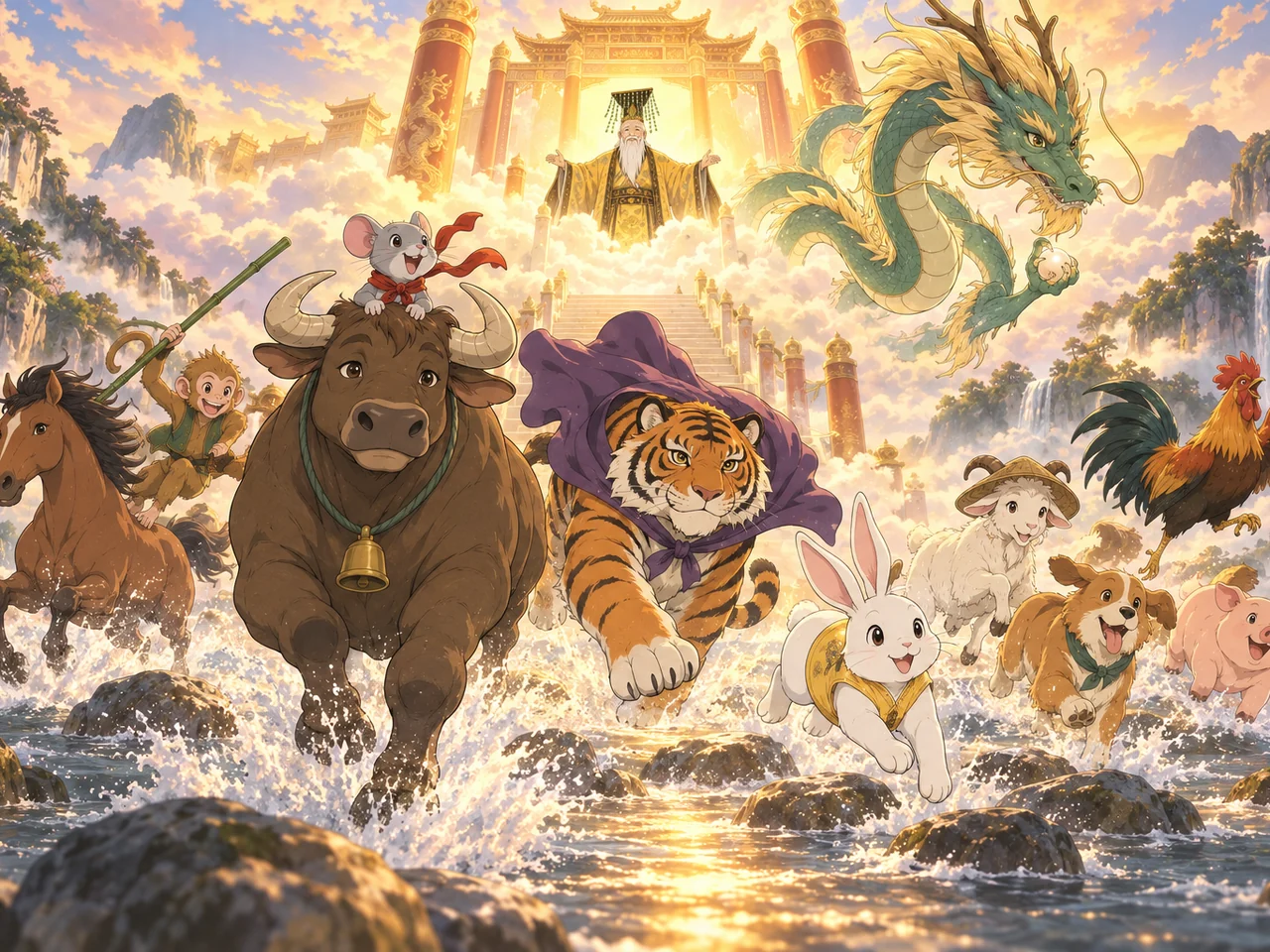 The Great Race: The Twelve Animals illustration