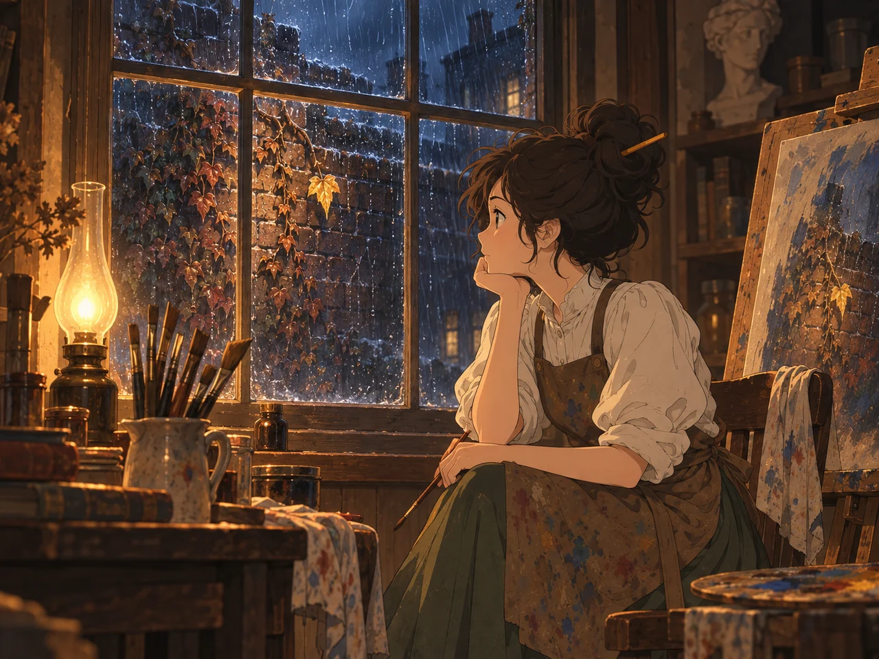 The Last Leaf illustration