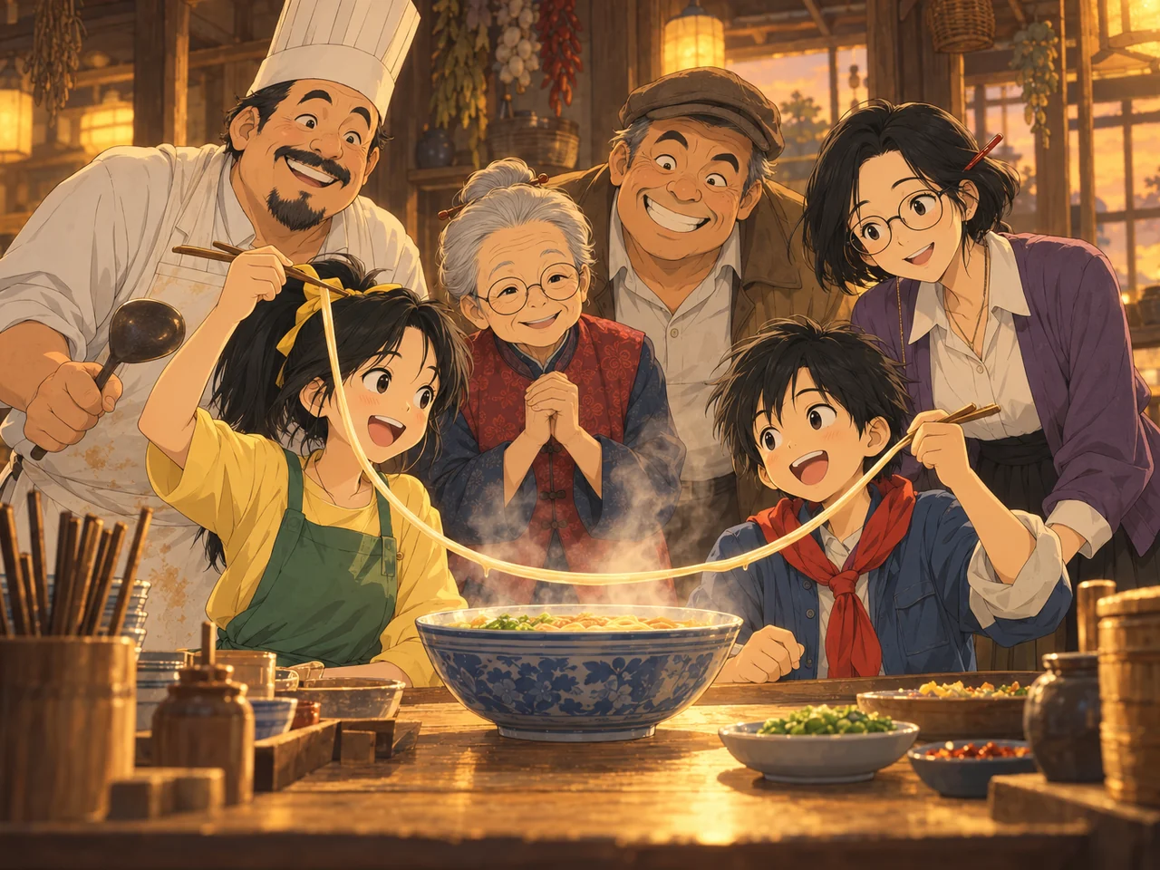 The Little Noodle Shop illustration