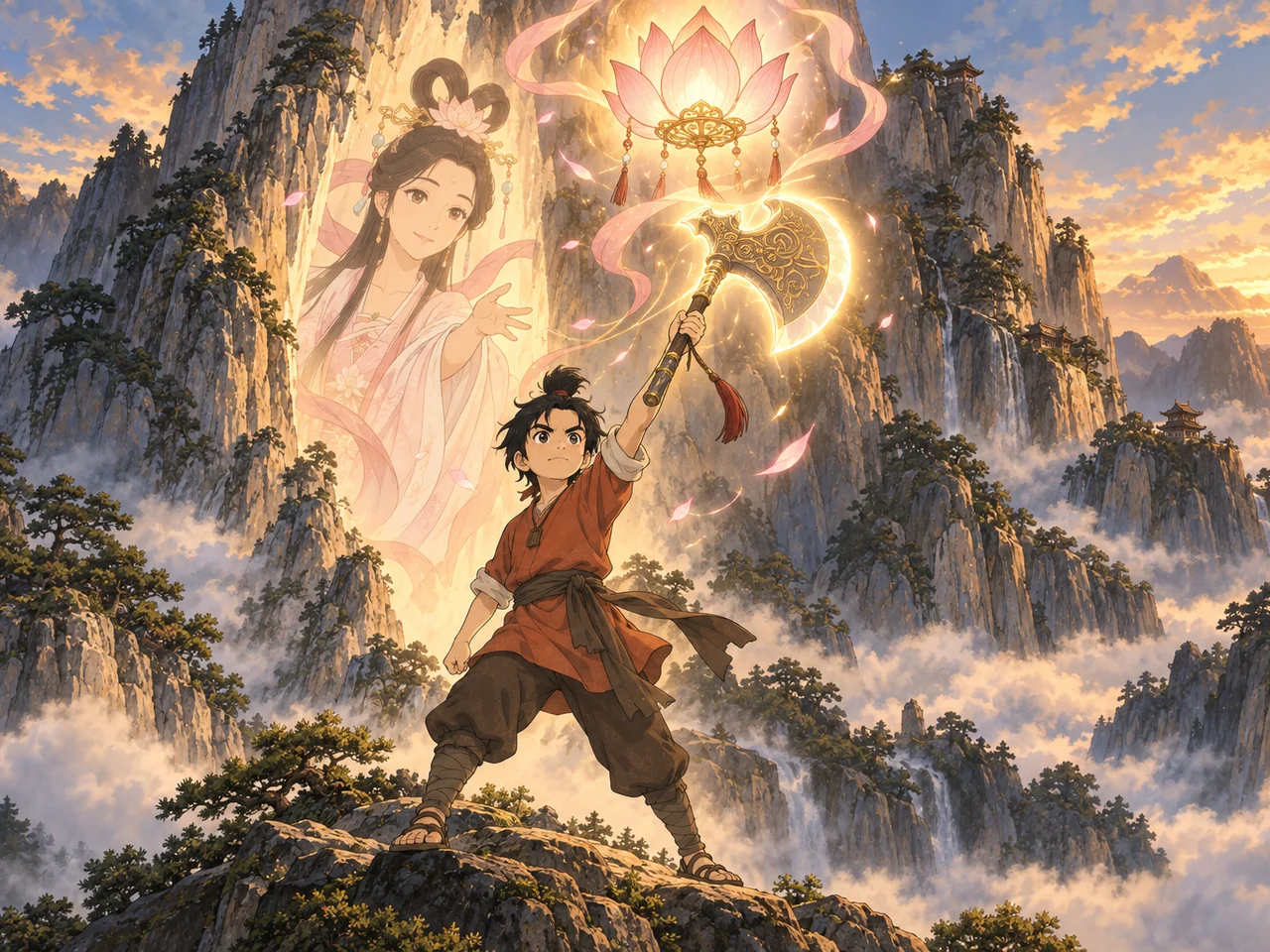 The Magic Lotus Lantern illustration