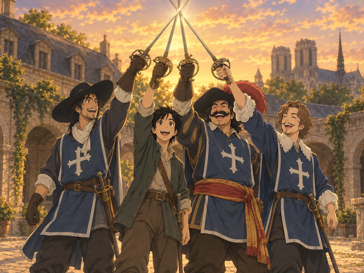 The Three Musketeers illustration