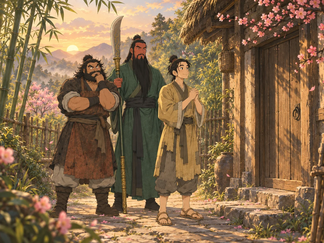 Three Kingdoms: Three Visits to the Cottage illustration