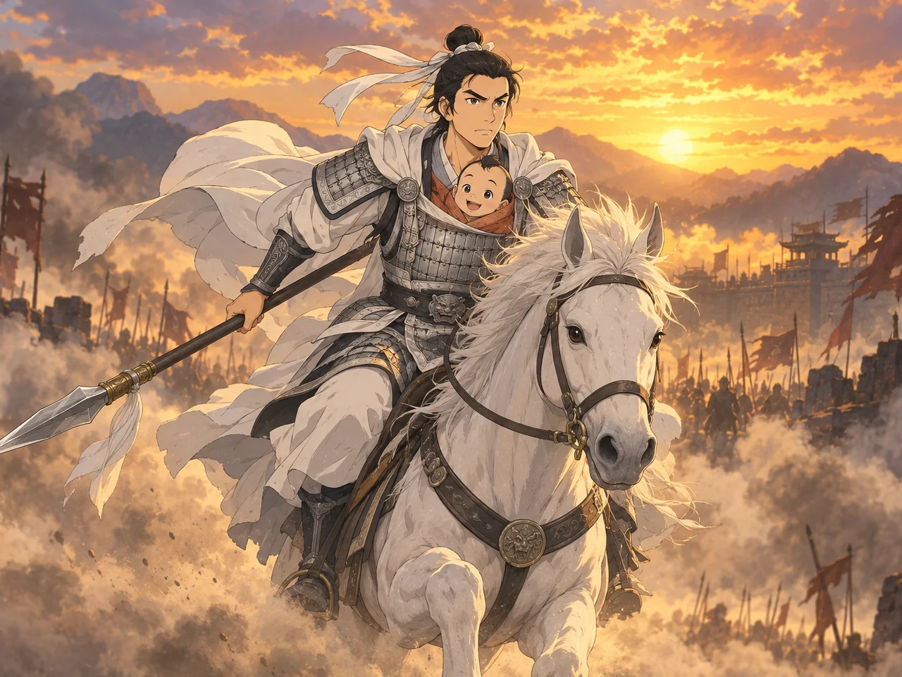 Three Kingdoms: Zhao Yun at Changban illustration