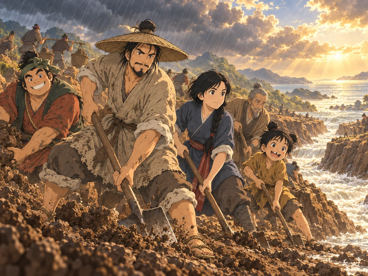 Yu Tames the Great Flood illustration