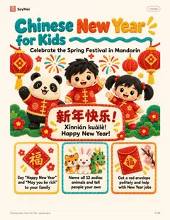 First page of Chinese New Year for Kids: Greetings, Zodiac & Red Envelopes