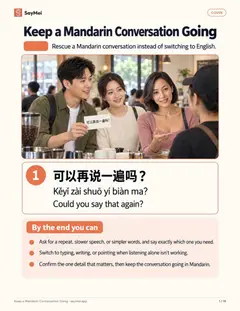 First page of Keep a Mandarin Conversation Going