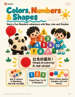 First page of Mandarin for Kids: Colors, Numbers & Shapes