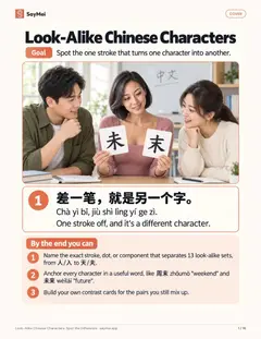 First page of Look-Alike Chinese Characters: Spot the Difference
